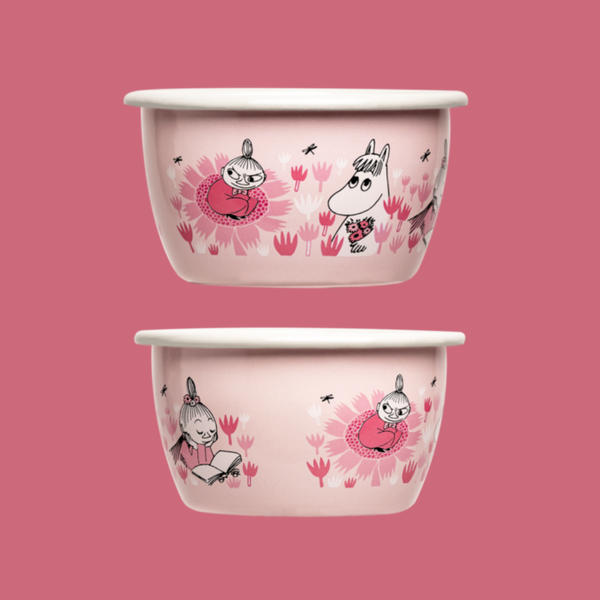 Moomins - Emaljēta bļoda Girls (300 ml) (Enamel bowl Girls (300 ml))