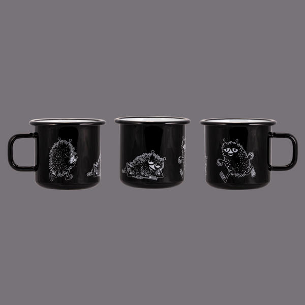 Moomins - Emaljēta krūze Stinky black (370 ml) (Enamel Mug Stinky black (370 ml))