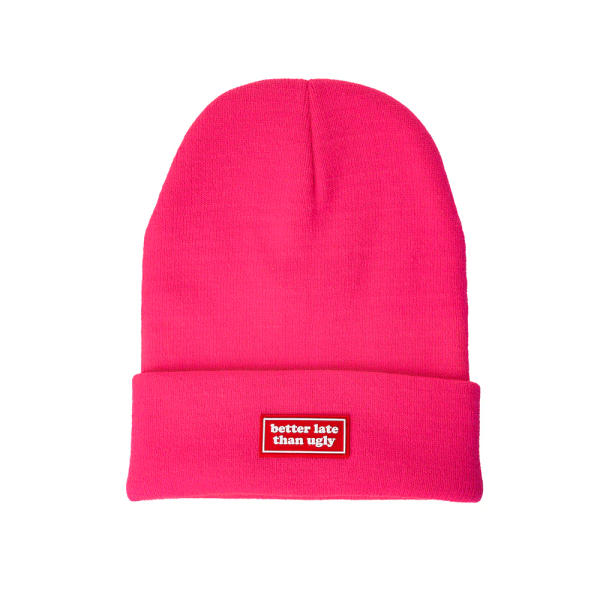 Fisura - Ziemas cepure "Better Late Than Ugly" (Pink)