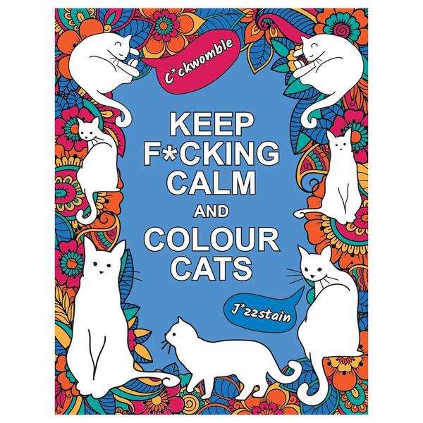 New Mags - Krāsojamā grāmata "Keep F*cking Calm and Colour Cats"