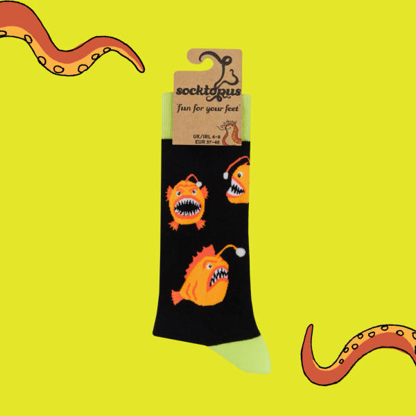 Socktopus - Ankler Fish (Glow In The Dark)