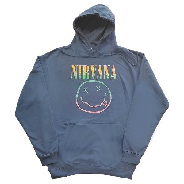 Nirvana - Sorbet Ray Smiley Hoodie (Medium)