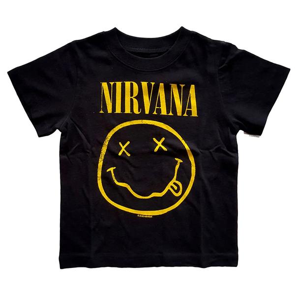 Nirvana - Yellow Smiley - T-krekls bērniem (3 gadi)