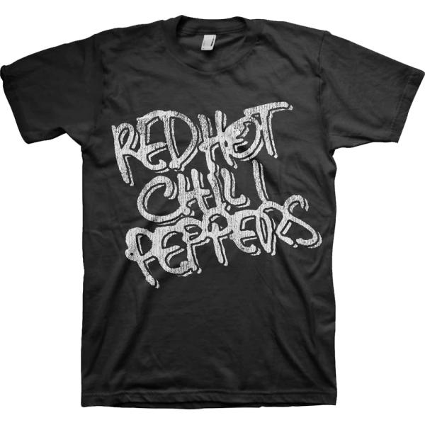 Red Hot Chili Peppers - Black & White Logo (XL)