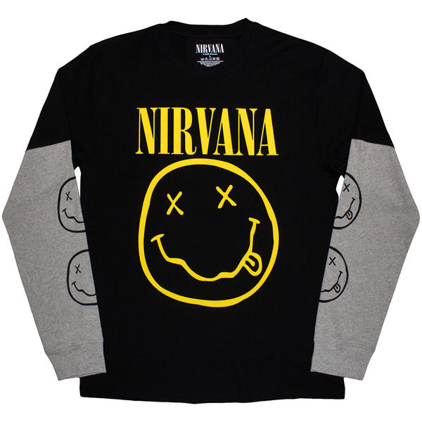 Nirvana - Yellow Happy Face Layered