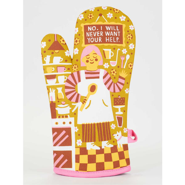 Blue Q - I Will Never Want Your Help Oven Mitt