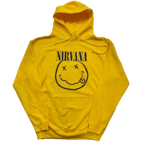 Nirvana - Inverse Smiley Yellow Hoodie (Medium)