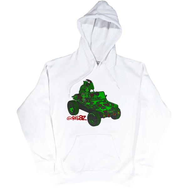 Gorillaz - Hoodie Green Jeep (XL)