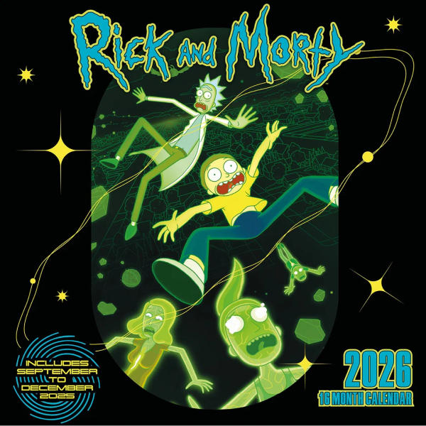 Rick & Morty - Calendar Rick & Morty 2026 (16 months)