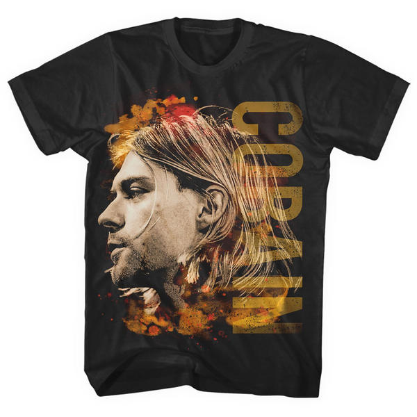 Kurt Cobain - Coloured Side View (XL)