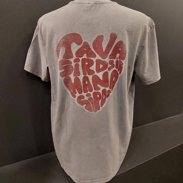 Mesa - "SIRDS" unisex lielizmēra t-krekls / vintage sand