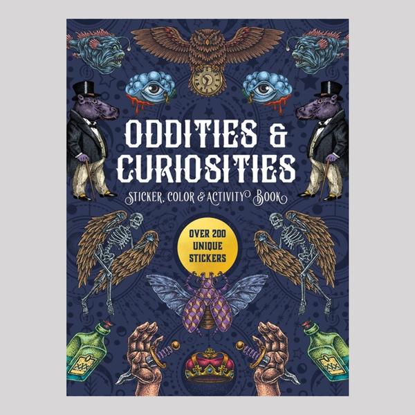New Mags - Uzlīmju, krāsojamā un aktivitāšu grāmata "Oddities & Curiosities"